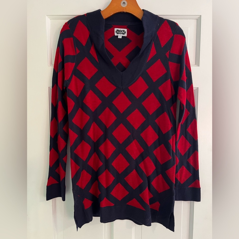 Mudpie Checkered Sweater